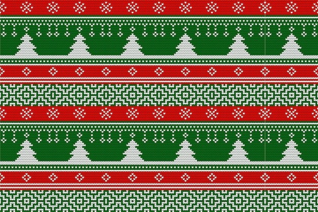 圣诞节毛衣编织纹样无缝贴图花纹