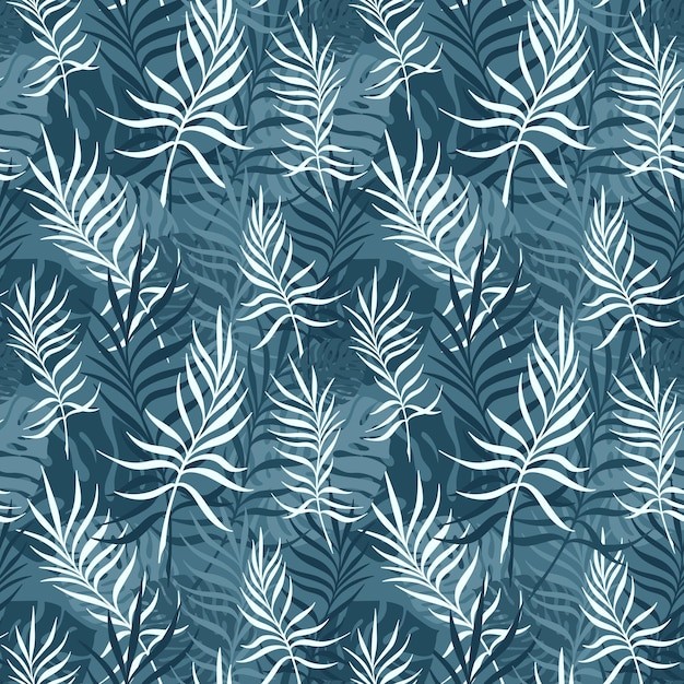 棕榈叶无缝贴图花纹