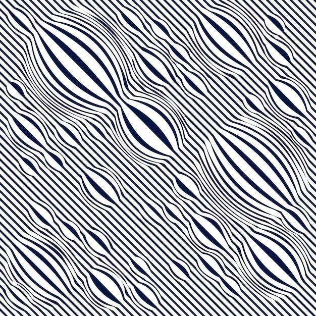 光学视错觉条纹欧普艺术无缝贴图花纹