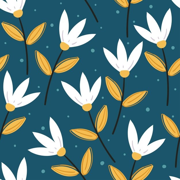 花朵花卉无缝贴图花纹图案