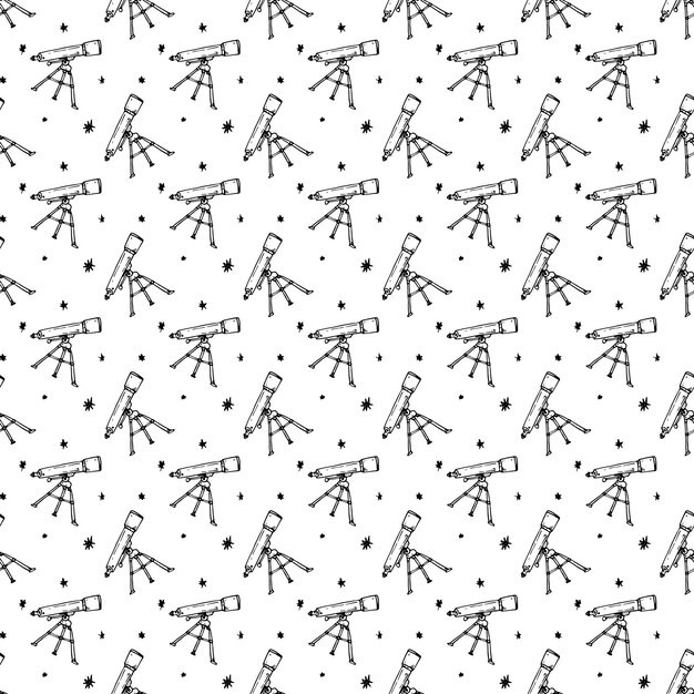 天文望远镜无缝贴图花纹图案