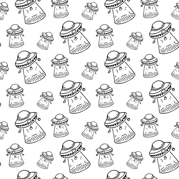 飞碟ufo无缝贴图花纹图案