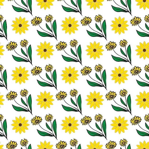 金盏花花朵无缝贴图花纹图案