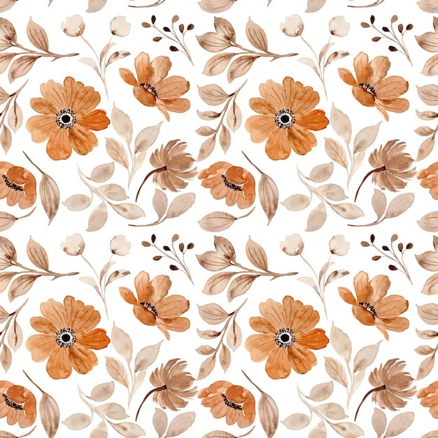 水彩花朵无缝贴图花纹图案