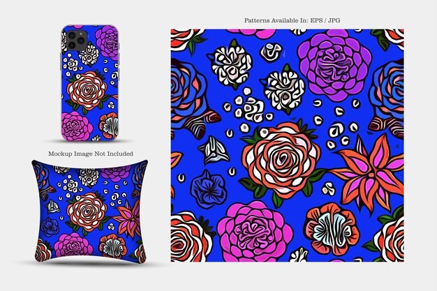 纺织品壁纸抱枕印花无缝贴图花纹图案