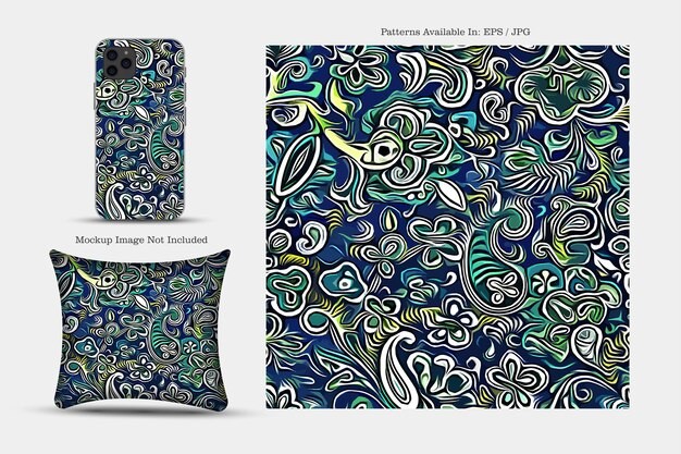 纺织品壁纸抱枕印花无缝贴图花纹图案