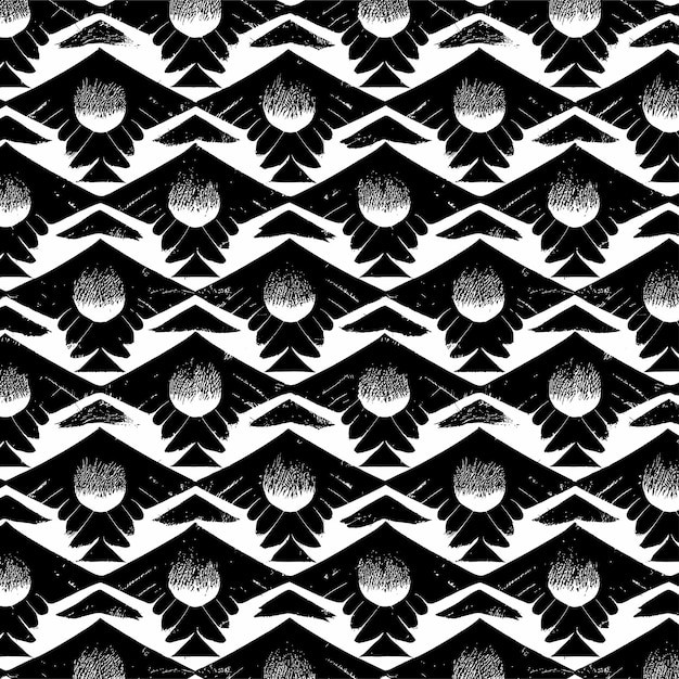 黑白纺织面料黑白无缝贴图花纹图案