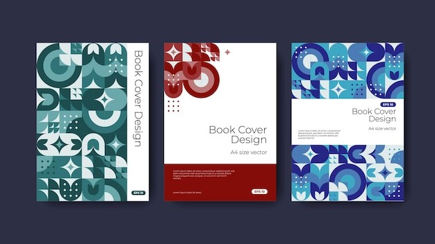 几何图案包豪斯风格抽象花纹