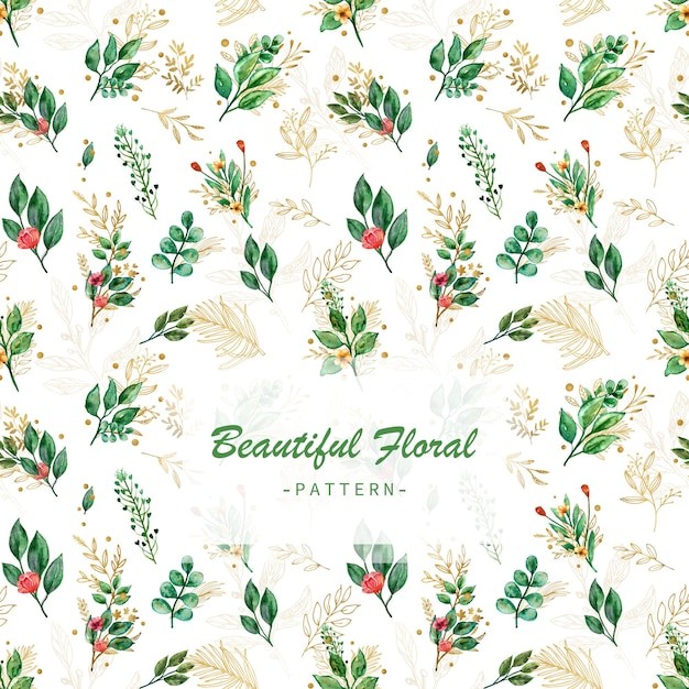 水彩艺术花朵无缝贴图花纹图案