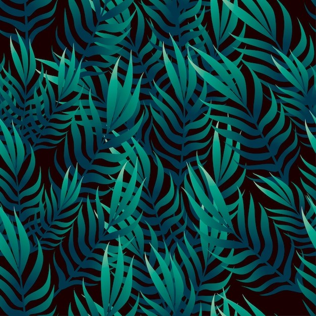 热带植物叶子树叶无缝贴图花纹图案