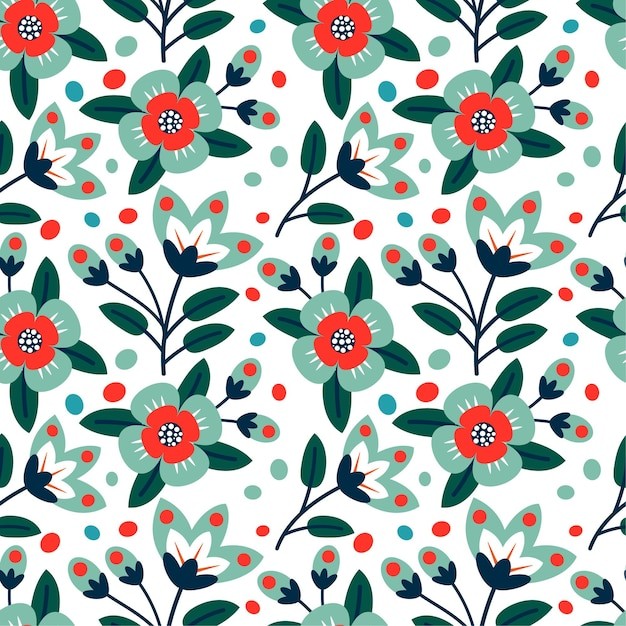 花朵无缝贴图花纹图案