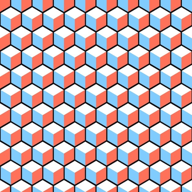 3d立方体几何无缝贴图花纹图案