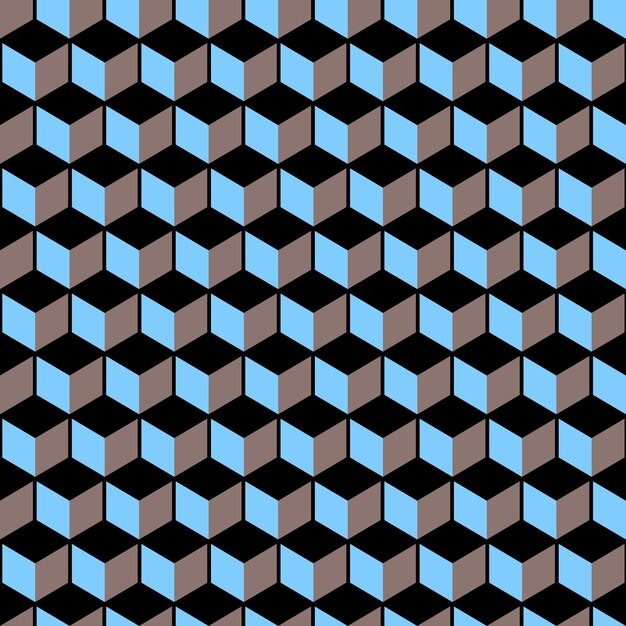 3d立方体几何无缝贴图花纹图案