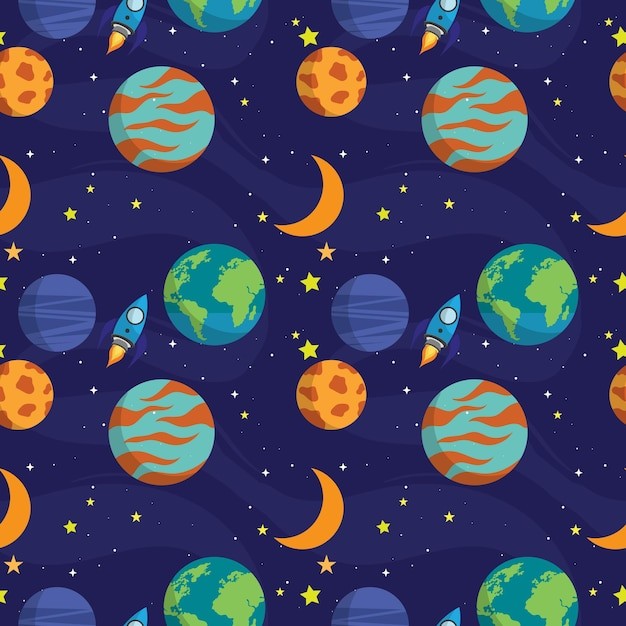 星球无缝贴图花纹图案