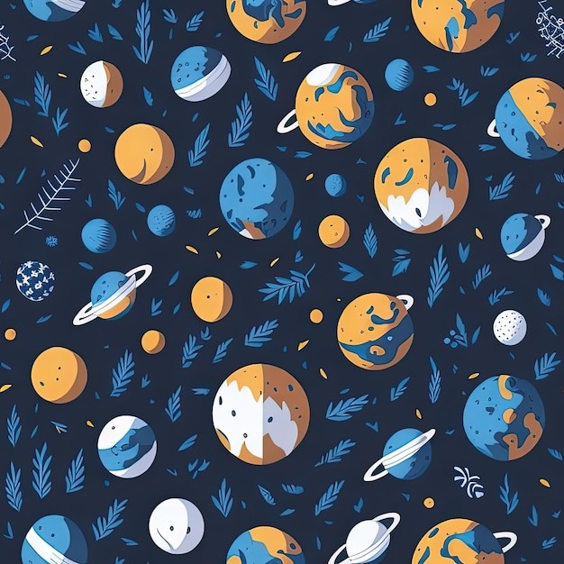 星球无缝贴图花纹图案