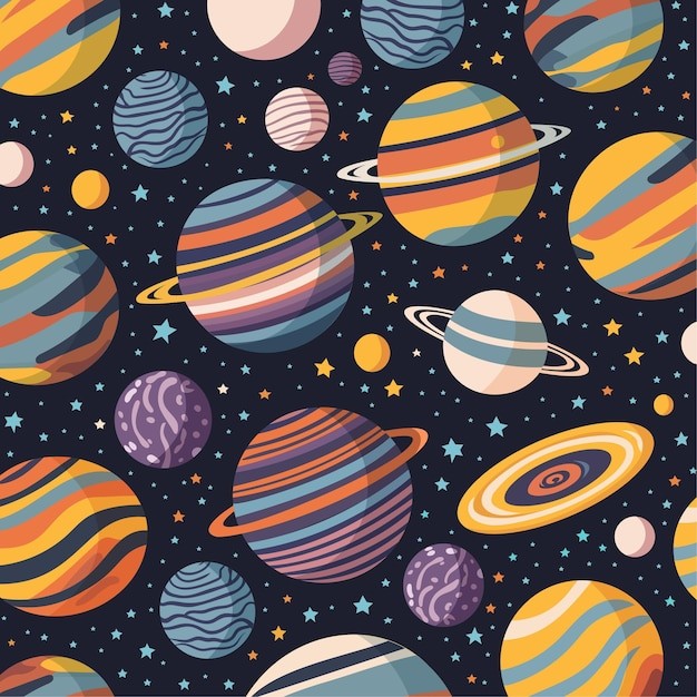 星球无缝贴图花纹图案