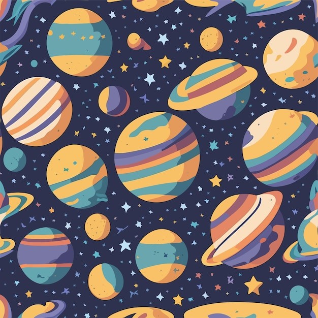 星球无缝贴图花纹图案