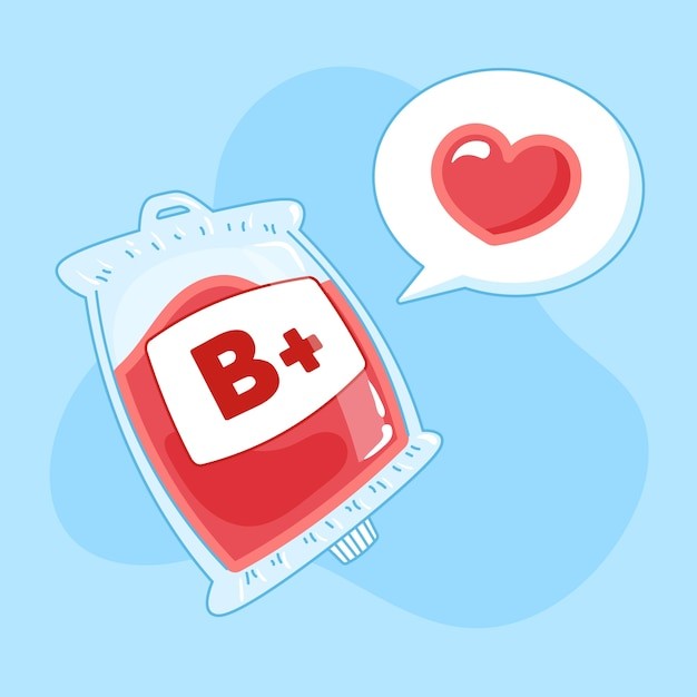 手绘卡通血浆插图