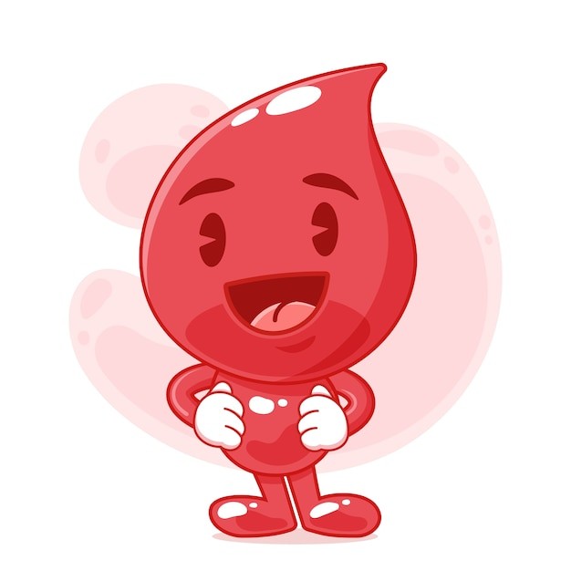 手绘卡通血浆插图
