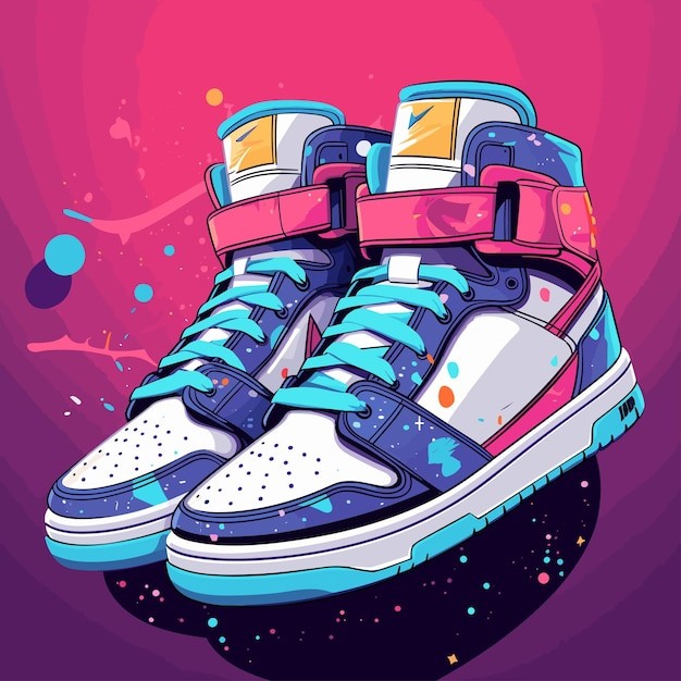 运动鞋插画