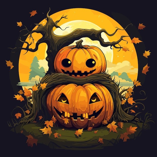 万圣节南瓜插画