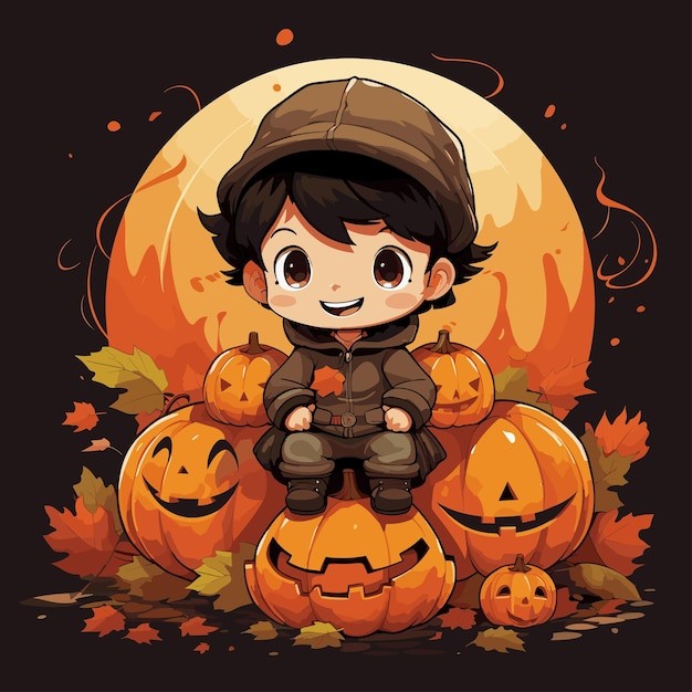 万圣节南瓜插画
