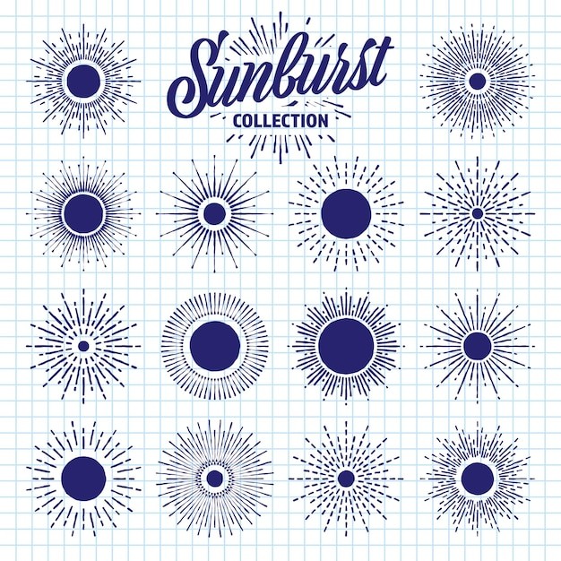 阳光太阳线条射线元素