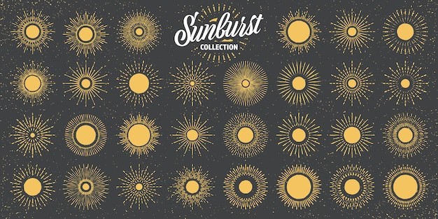 阳光太阳线条射线元素