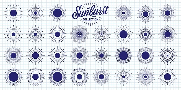 阳光太阳线条射线元素