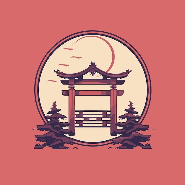 鸟居日式标志logo