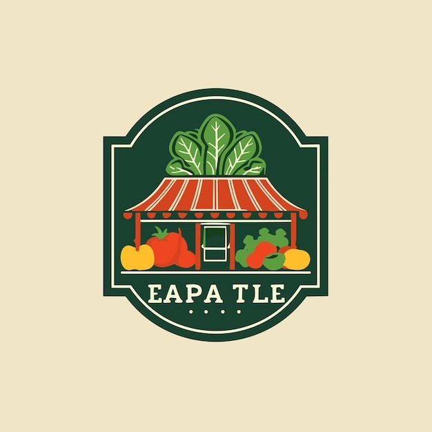 蔬菜商店标志logo
