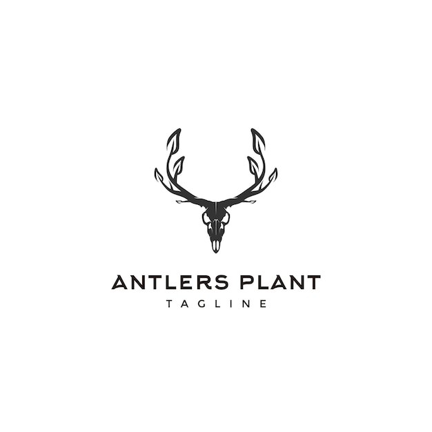 鹿角植物标志logo