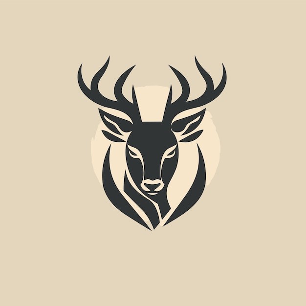 鹿头鹿角标志logo