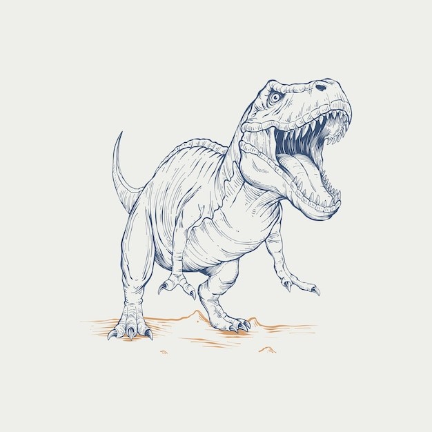 手绘恐龙