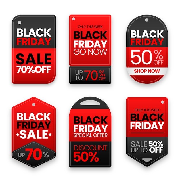 黑色星期五电商促销标签