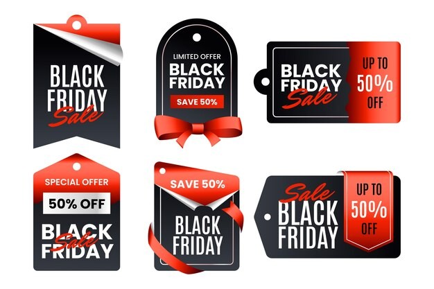 黑色星期五电商促销标签