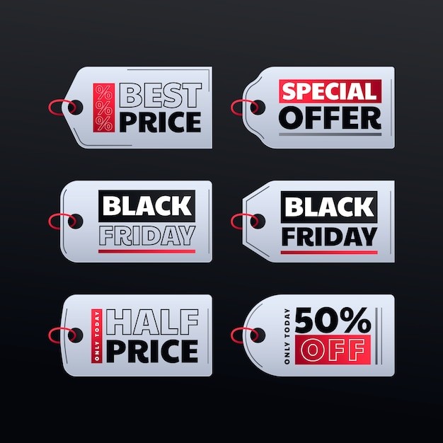 黑色星期五电商促销标签