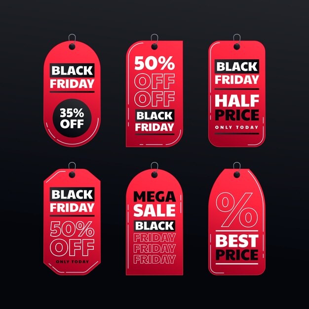 黑色星期五电商促销标签