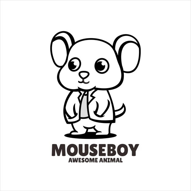 老鼠动物标志logo