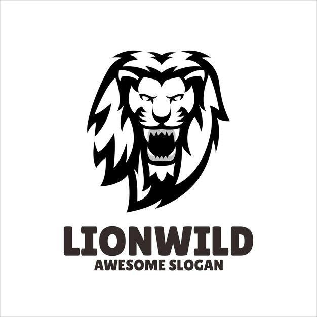 狮子动物标志logo