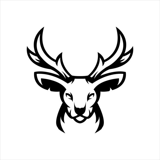 鹿动物标志logo