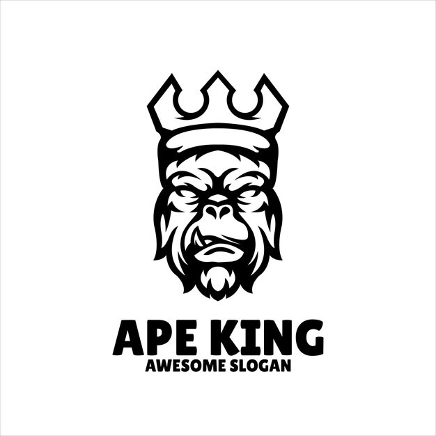 猿猴动物标志logo