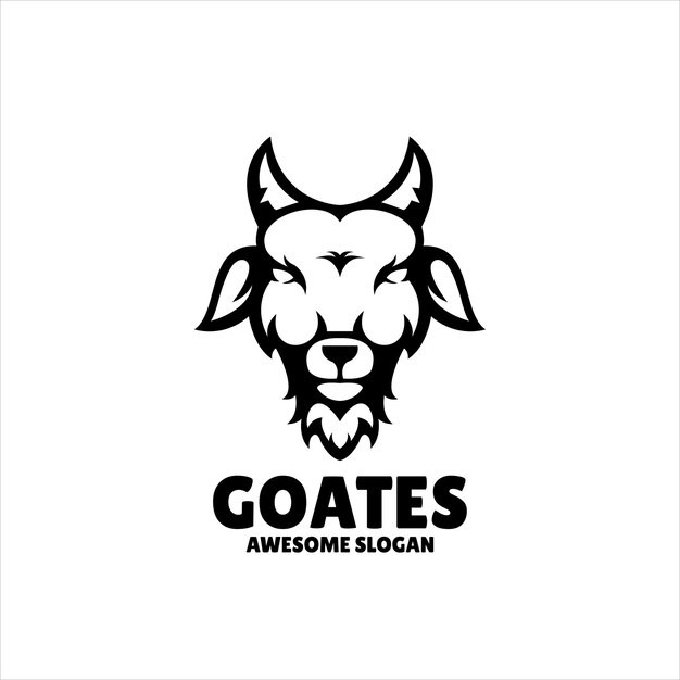 山羊动物标志logo