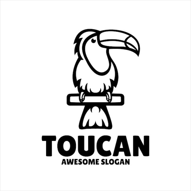 巨嘴鸟动物标志logo