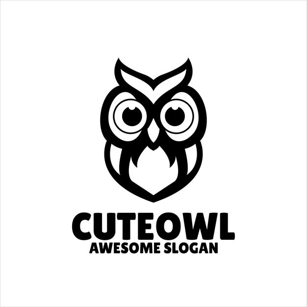 猫头鹰动物标志logo