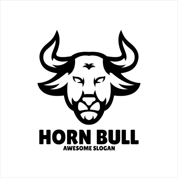 公牛动物标志logo