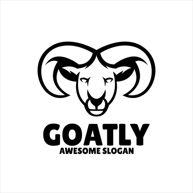 山羊动物标志logo