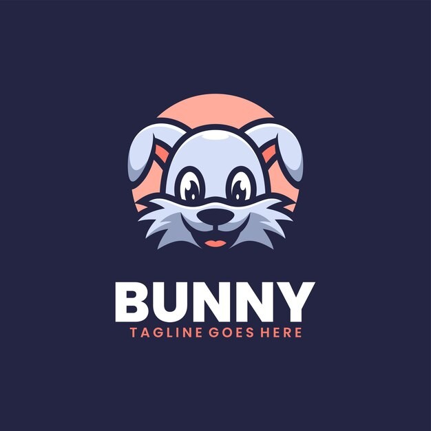 兔子动物标志logo