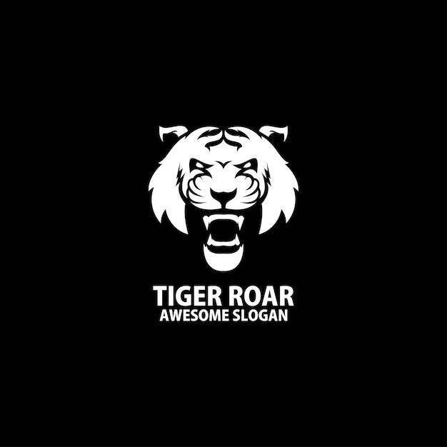 老虎动物标志logo