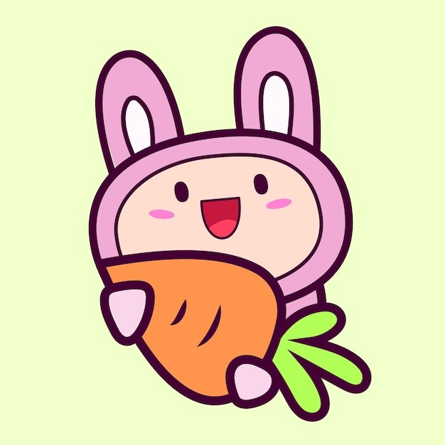 可爱兔子插画